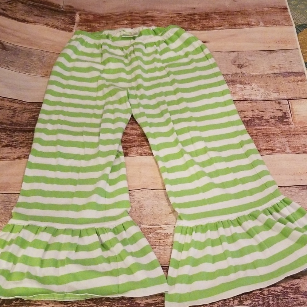 Striped flared pants